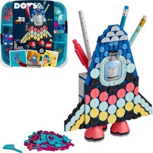 91NxNeXeXWS._AC_SL1500_ LEGO DOTS Pencil Holder Rocket Set 41936